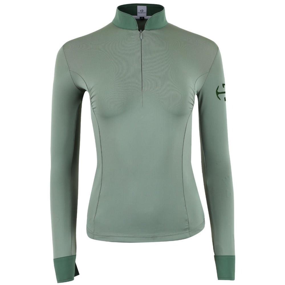 Roxana - Black &amp; Luxe Gray Long Sleeve Riding Shirt