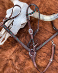 BuckStitch Betty Tack Set Turquoise/Chocolate