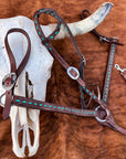 BuckStitch Betty Tack Set Turquoise/Chocolate