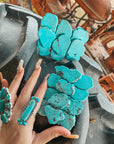 Turquoise Natural Stone Belt Buckle