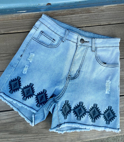 https://everestranch.com/products/aztec-denim-shorts