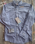 Ariat Men's Mood Indigo Wrinkle Free Classic Fit Shirt