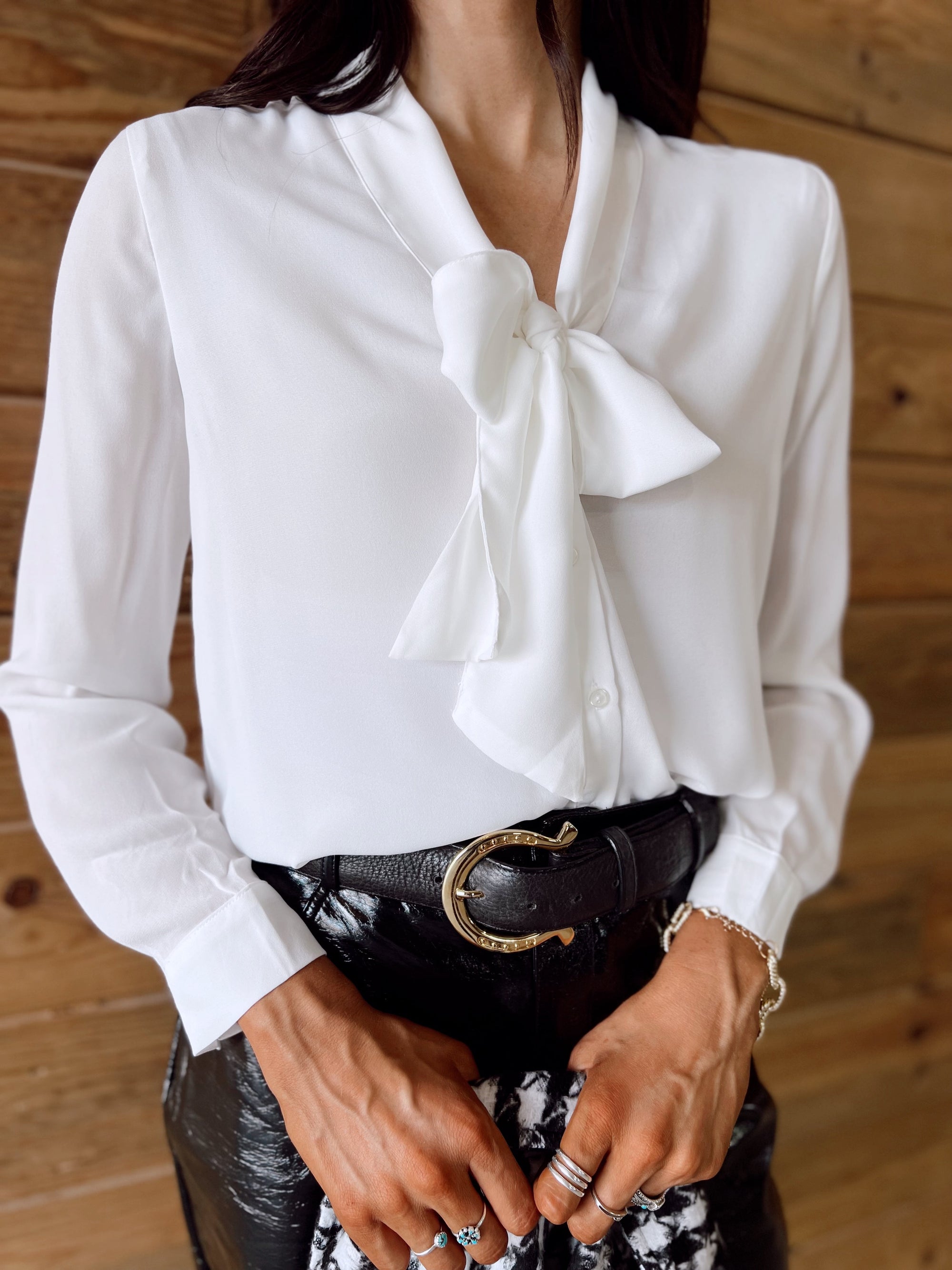 The Claire Classic Top in White