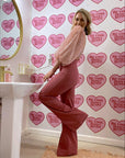 The Zoey Flare Trouser in Marsala