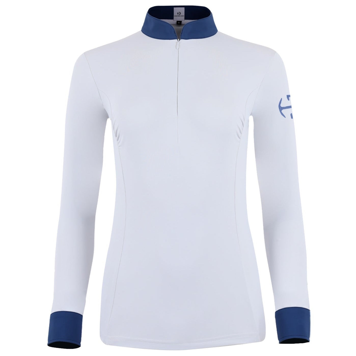 Roxana - Black &amp; Luxe Gray Long Sleeve Riding Shirt