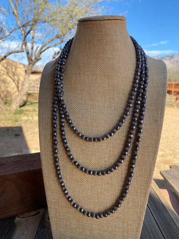 Custom 6mm Navajo Pearl Style 70 inch beads - Everest Ranch