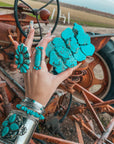 Turquoise Natural Stone Belt Buckle