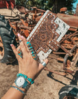 The Gold Foil Lancaster Wallet a Haute Southern Hyde by Beth Marie Exclusive