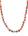 Immeasurable Multicolor Ocean Jade Golden Wrap Necklace