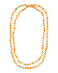 Immeasurable Orange and Lime Wrap Necklace