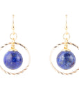 In The Loop Lapis Earrings