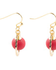 In The Loop Red Magnesite Earrings