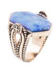Ingrained Blue Lapis Statement Ring