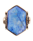 Ingrained Blue Lapis Statement Ring