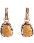 Jasper Roped Earrings - Bronze