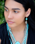Knotted Dalmatian Jasper Necklace