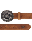 1.5 Woven Belt with Round Buckle-Desert Clay