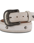 1.5 Overlay Showdown Belt with Conchos-Ceramic Crackle