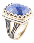 Blue Lapis Golden Cocktail Ring