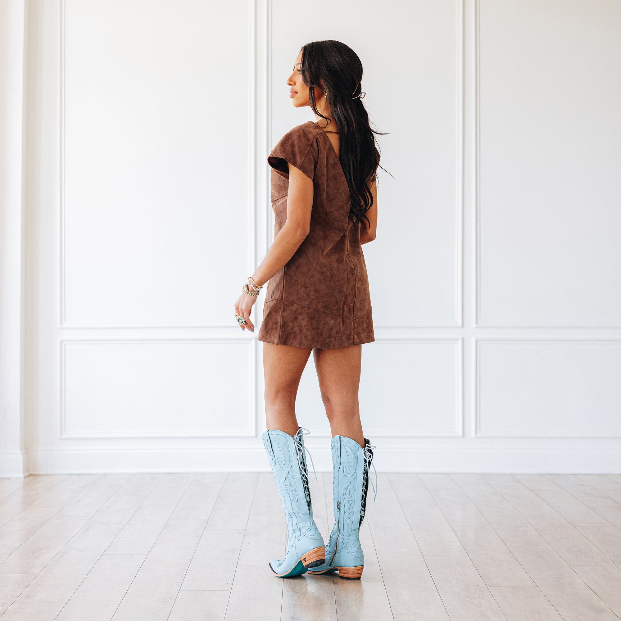 Reverie Knee High Corset - Powder Blue