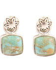 Little Bits Blue Turquoise Post Sterling Silver Earrings