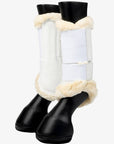LeMieux Fleece Edged Mesh Brushing Boots White