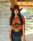 Lone Cowgirl Rider Graphic Tee