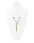 Longhorn Green Turquoise and Sterling Silver Necklace