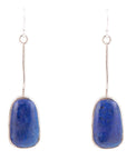 Madeleine Blue Lapis and Sterling Silver Drop Earrings