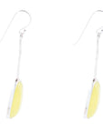 Madeleine Yellow Jade and Sterling Silver Earrings