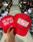 Make America Cowboy Again Banner Trucker Hat
