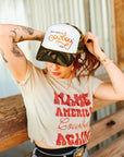 Make America Cowboy Again Camo Trucker Hat