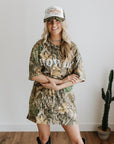 Make America Cowboy Again Camo Trucker Hat