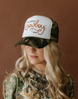 Make America Cowboy Again Camo Trucker Hat