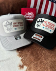 Make America Cowboy Again Trump Trucker Hat