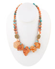 Mandarin Orange Jasper Statement Necklace