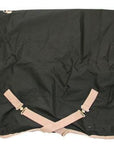 AJ Tack 1200D Waterproof Turnout Horse Blanket with Hood - Black