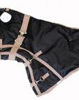 AJ Tack 1200D Waterproof Turnout Horse Blanket with Hood - Black