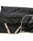 AJ Tack 1200D Waterproof Turnout Horse Blanket with Hood - Black