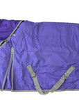 AJ Tack 1200D Waterproof Turnout Horse Blanket with Hood - Purple