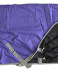 AJ Tack 1200D Waterproof Turnout Horse Blanket with Hood - Purple
