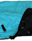 AJ Tack 1200D Horse Turnout Blanket with Storage Bag - Turquoise