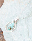 Melita Blue Turquoise and Sterling Silver Necklace