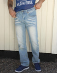 Holt Men's Blue Boot Cut Jeans