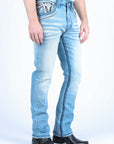 Holt Men's Blue Slim Boot Cut Jeans