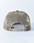 Mens Aztec Embroidery Cap - Brown