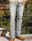 Holt Men's Indigo Slim Boot Cut Jeans