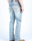 Holt Men's Indigo Slim Boot Cut Jeans