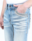 Holt Men's Indigo Slim Boot Cut Jeans