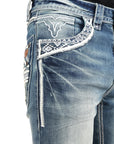 Holt Men's Medium Wash Slim Boot Cut Jeans